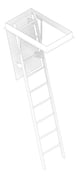 3D Documentation Image of Ladder FoldDown Kattsafe Commercial
