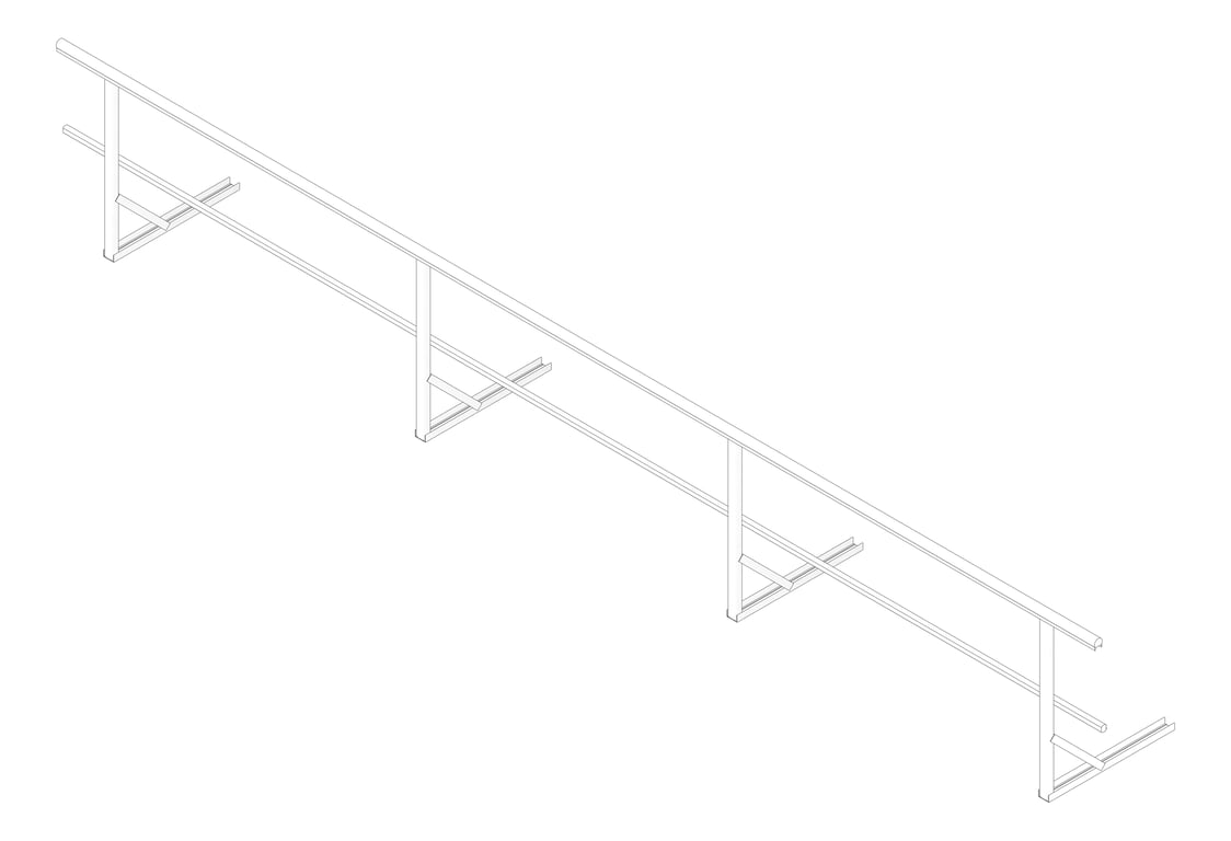 3D Documentation Image of Guardrail Kattsafe MetalDeckMount