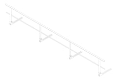 3D Documentation Image of Guardrail Kattsafe MetalDeckMount FoldDown