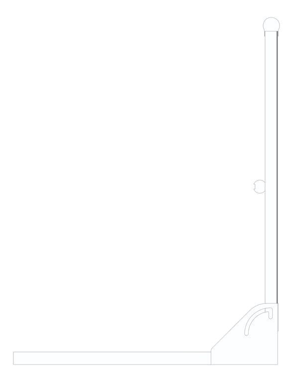 Left Image of Guardrail Kattsafe MetalDeckMount FoldDown