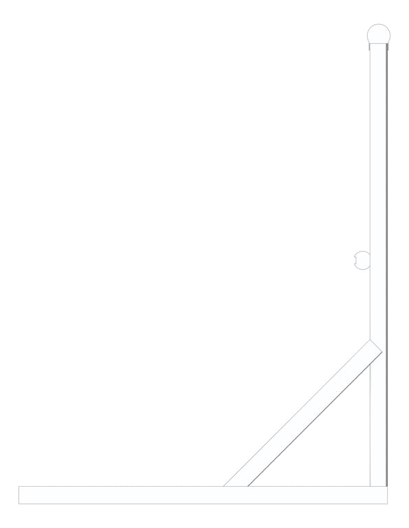 Left Image of Guardrail Kattsafe MetalDeckMount