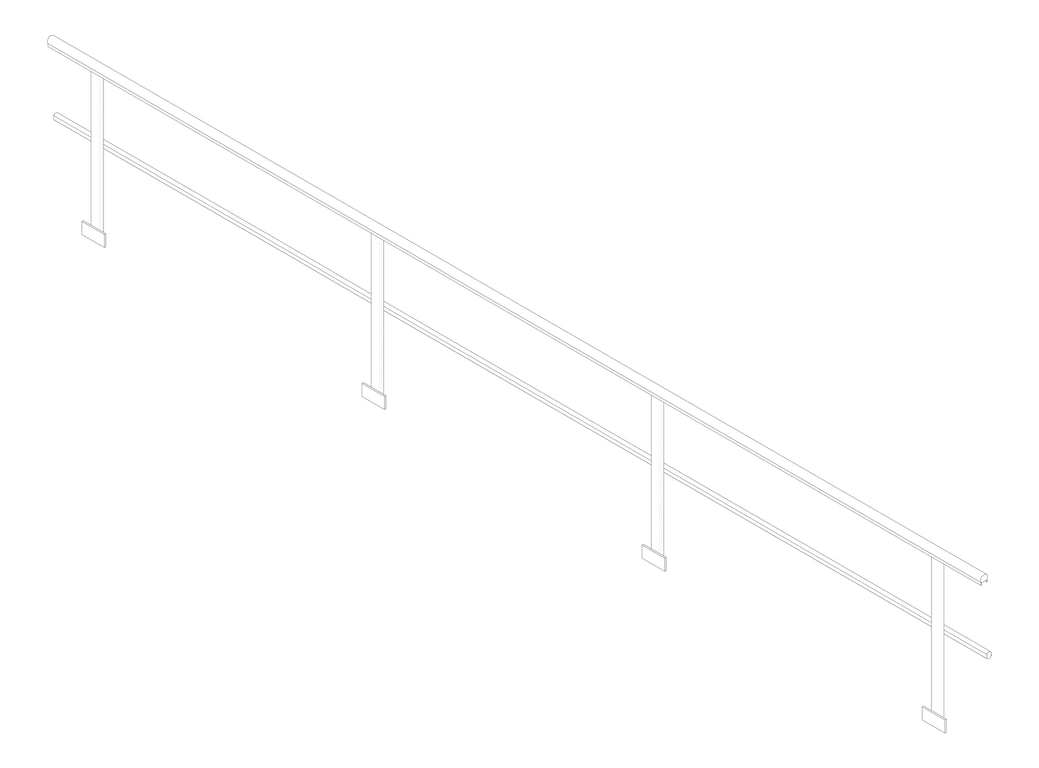 3D Documentation Image of Guardrail Kattsafe SideMount