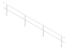 3D Shaded Image of Guardrail Kattsafe SideMount HeavyDuty