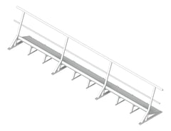 3D Shaded Image of Walkway Kattsafe Guardrail1Side Levelled