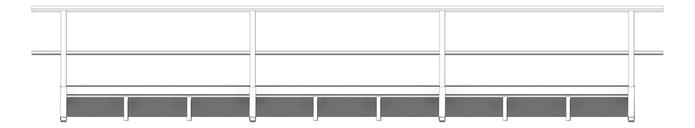Front Image of Walkway Kattsafe Guardrail1Side Levelled