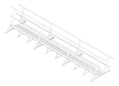3D Documentation Image of Walkway Kattsafe Guardrail2Sides Levelled