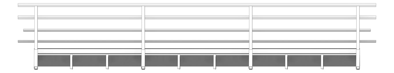 Front Image of Walkway Kattsafe Guardrail2Sides Levelled