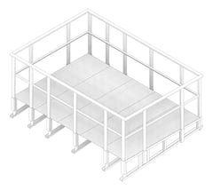 3D Documentation Image of Platform HVAC Kattsafe MetalDeckMount