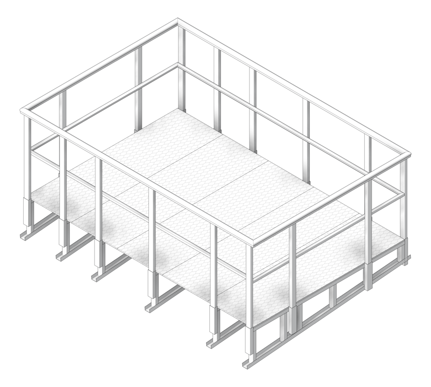 Image of Platform HVAC Kattsafe MetalDeckMount
