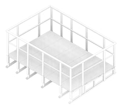 3D Documentation Image of Platform HVAC Kattsafe MetalDeckMount HeavyDuty