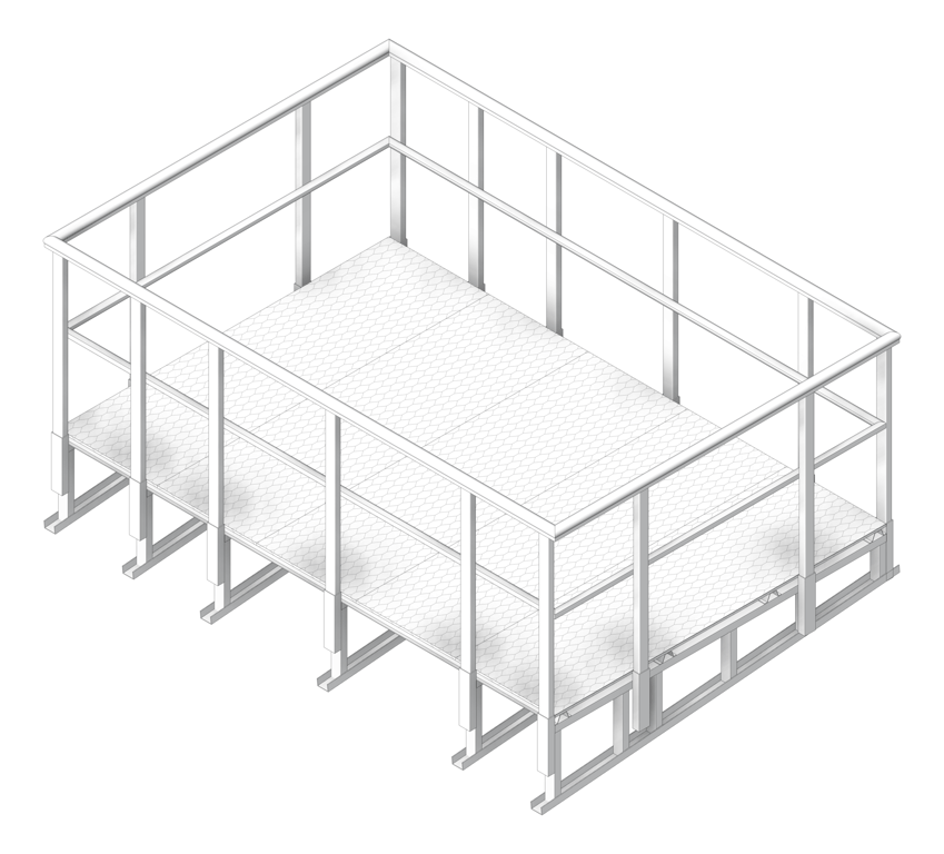 Image of Platform HVAC Kattsafe MetalDeckMount HeavyDuty