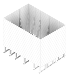 3D Documentation Image of Platform HVAC Kattsafe MetalDeckMount HeavyDuty Screen
