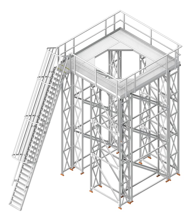Navigate to Platform Modular Kattsafe CoolingTower Ladder Left