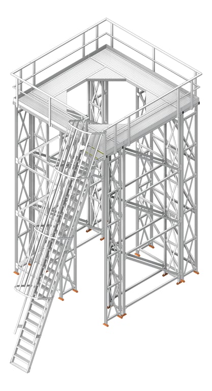 Navigate to Platform Modular Kattsafe CoolingTower Ladder Right