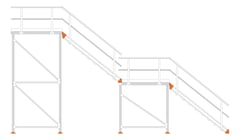 Left Image of Stair Modular Kattsafe 2Stages