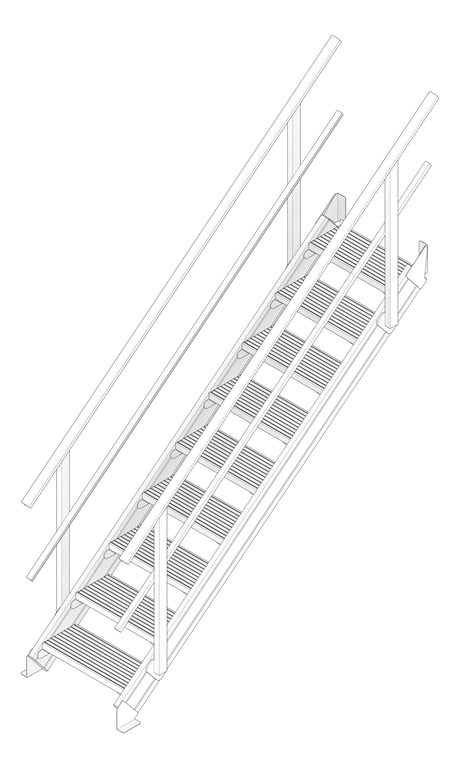 3D Documentation Image of Stair Modular Kattsafe