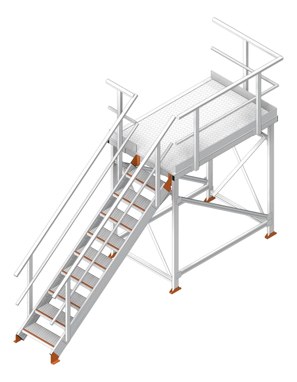 Navigate to Stair Modular Kattsafe Platform LeftExit