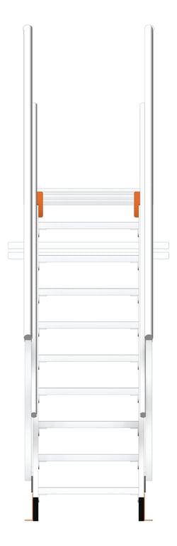 Front Image of Stair Modular Kattsafe Platform NoSupport
