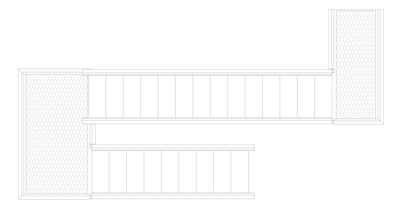 Plan Image of Stair Modular Kattsafe UShape 2Stages LeftExit