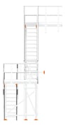 Left Image of Stair Modular Kattsafe UShape 2Stages RightExit