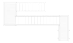 Plan Image of Stair Modular Kattsafe UShape 2Stages RightExit
