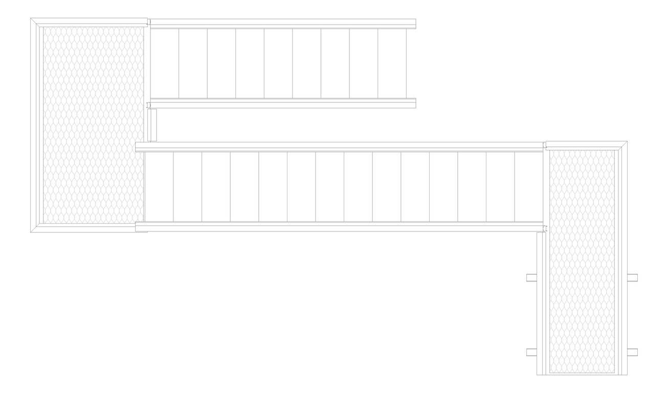 Plan Image of Stair Modular Kattsafe UShape 2Stages RightExit