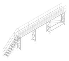 3D Documentation Image of Walkway Modular Kattsafe Freestanding