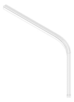 3D Documentation Image of FallProtection RigidRail Kattsafe Curve VaryingAngle Compact