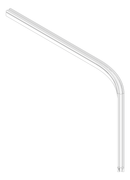 Image of FallProtection RigidRail Kattsafe Curve VaryingAngle Compact