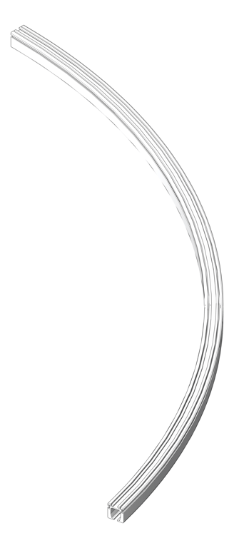 Image of FallProtection RigidRail Kattsafe Curve VaryingRadius Compact