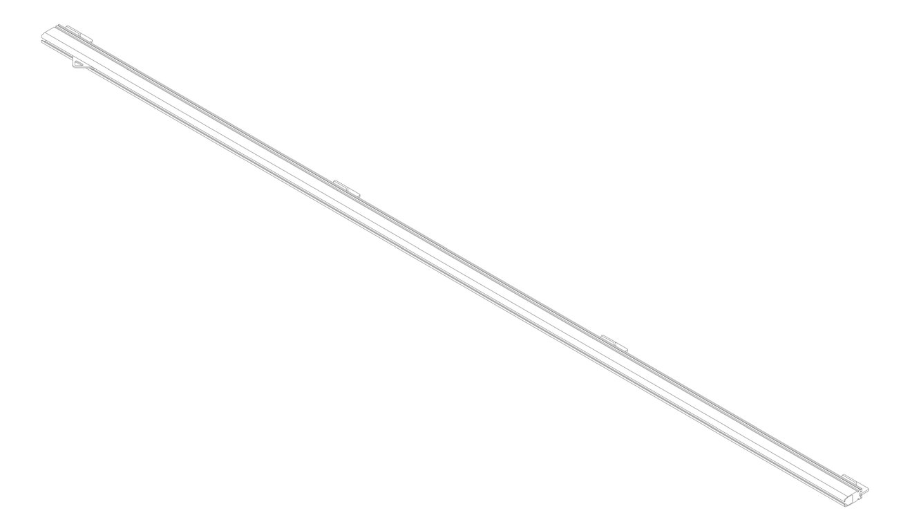 3D Documentation Image of FallProtection RigidRail Kattsafe FloorMount 100