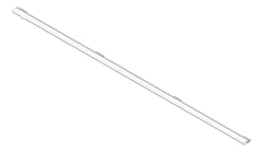 3D Shaded Image of FallProtection RigidRail Kattsafe FloorMount 100