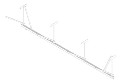 3D Documentation Image of FallProtection RigidRail Kattsafe PurlinMount Across