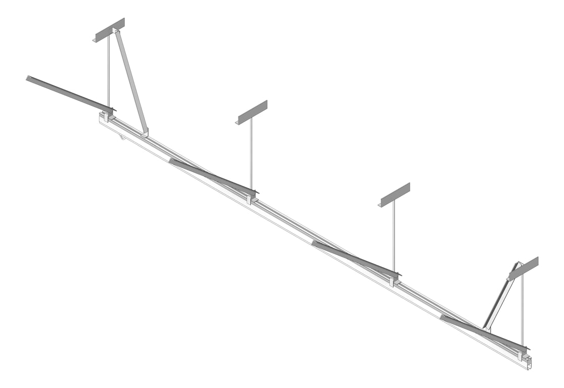 Image of FallProtection RigidRail Kattsafe PurlinMount Across