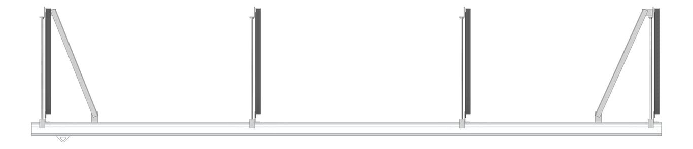 Front Image of FallProtection RigidRail Kattsafe PurlinMount Across