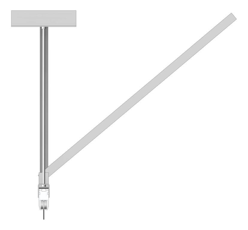 Left Image of FallProtection RigidRail Kattsafe PurlinMount Across
