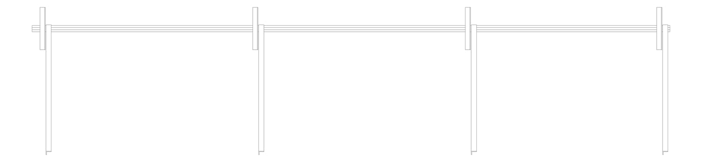 Plan Image of FallProtection RigidRail Kattsafe PurlinMount Across