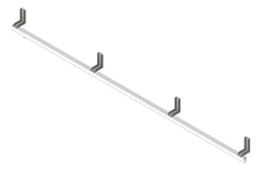 3D Shaded Image of FallProtection RigidRail Kattsafe SideMount 200