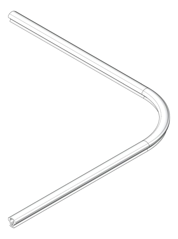 FallProtection RigidRail Kattsafe Stealth ConcreteMount Curve VaryingRadius