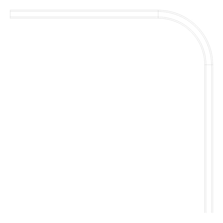 Plan Image of FallProtection RigidRail Kattsafe Stealth ConcreteMount Curve VaryingRadius