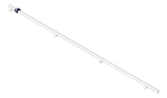 3D Shaded Image of FallProtection RigidRail Kattsafe Stealth ConcreteMount Double