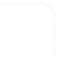 Plan Image of FallProtection RigidRail Kattsafe Stealth Curve FloorOverheadMount