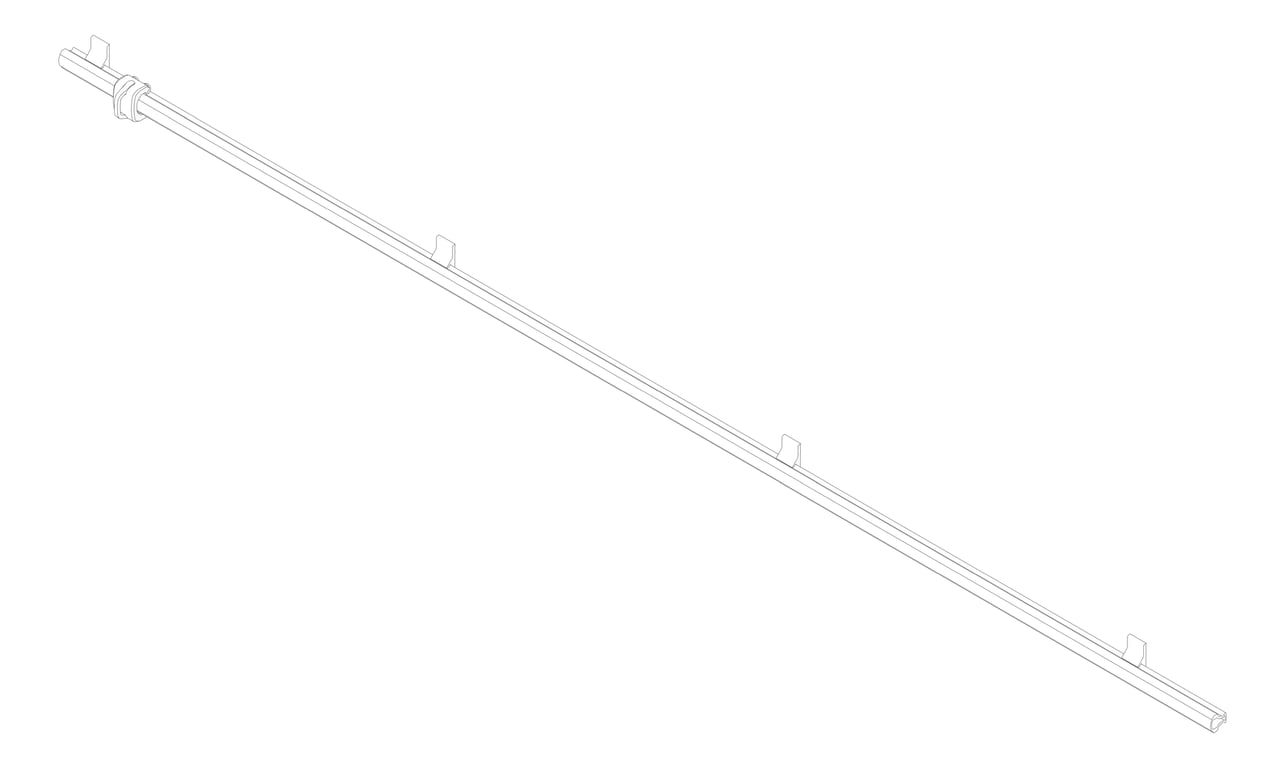 3D Documentation Image of FallProtection RigidRail Kattsafe Stealth SideMount Double