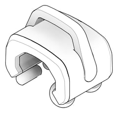 3D Documentation Image of FallProtection RigidRail Kattsafe Stealth Trolley Fixed
