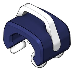 3D Shaded Image of FallProtection RigidRail Kattsafe Stealth Trolley Fixed