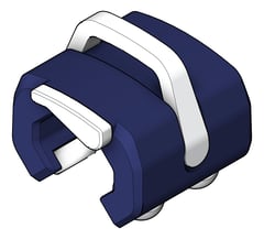 3D Shaded Image of FallProtection RigidRail Kattsafe Stealth Trolley Removable