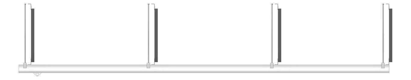 Front Image of FallProtection RigidRail Kattsafe SuspendedMount