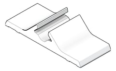 3D Shaded Image of Mount Kattsafe RigidRail Stealth Concrete Dual