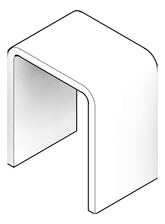 3D Documentation Image of Mount RigidRail Kattsafe Flush