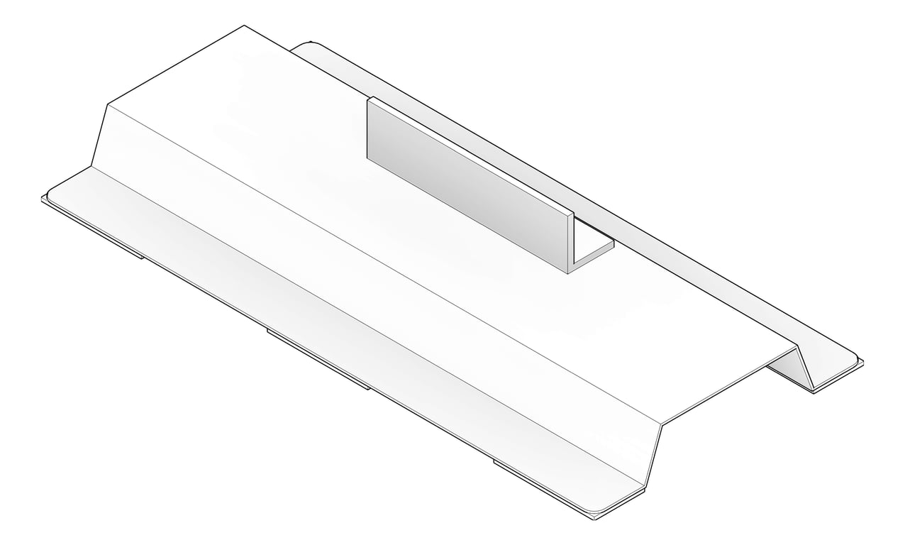 3D Documentation Image of Mount RigidRail Kattsafe MetalDeck